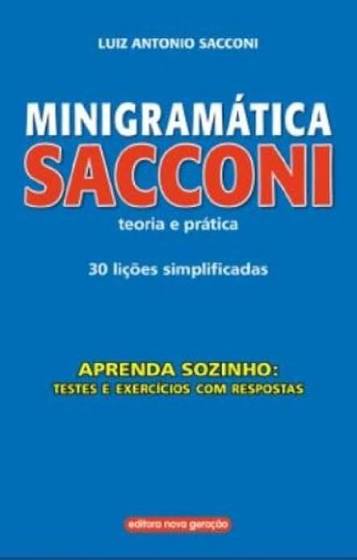 MINIGRAMATICA SACCONI TEORIA E PRATICA 30 LICOES